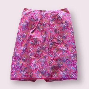 5 for $15 Bright Fun Pink Floral Skirt M Xhilaration Lightweight Cotton